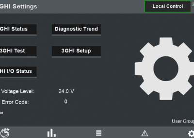 3GHI Protection - Setting screen