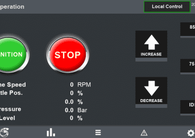 Main Screen For HPU Application for DECAM