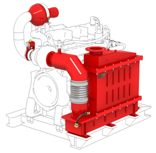 SafeCooler™ Zone 2 Exhaust Gas Cooler drawing